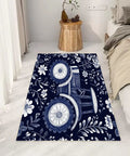 Farmhouse Style Non Slip Tractor Truck Carpet 5X8 Area Rug For Bedroom Living Room And Kitchen Soft 500G Per Square Meter Flannel
