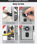 Steps for using 250W Automatic Wire Stripper Machine With Adjustable Speed For 0.06 To 1.18 Inch Cables