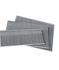 Premium 16 Gauge Galvanized Finish Nails Featuring Sharp Chisel Points And Adhesive Collation For No Sweat Assembly Ideal For Smooth Carpentry And Fine Trim Jobs Reliable 900 Piece Size Assortment stacked in bundles.