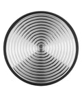 Ripple base of Spring Loaded Espresso Tamper 53.3mm With Ripple Base And Anodized Aluminum Handle, aerial view