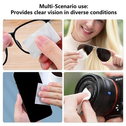 Purelia anti-fog lens wipes, 100-count pre-moistened sheets for glasses, goggles, screens, and camera lenses