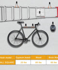 Heavy Duty Wall Hook Set 2 Pack For Garage Storage Durable Metal Wall Mount Hooks holding ladder and bike on wall