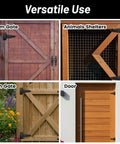 4 Pack 6 Inch T Strap Hinges Heavy Duty Black Outdoor Tee Hinges on farm gate, animal shelter, barn gate, and wooden door