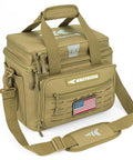 Medium Water Resistant Tackle Bag For Saltwater Or Freshwater Fishing Gear Storage Holds Up To Six 3600 Lure Boxes Displayed