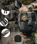 IFAK Trauma Kit With CAT Tourniquet And Israeli Bandage Wound Care Essentials In MOLLE Pouch attached to military uniform