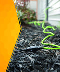 Outdoor Extension Cord For Yard Work, Flexible Weatherproof 16 Gauge SJTW, 2 Prong Power, 120 Foot Lime Green Cable in garden