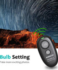 Wireless Shutter Remote Control For EOS RP R6 R5 5D Series 7D Series 6D II And More with starry night background