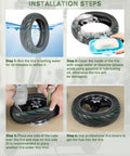 10x2.30-6.5 Tubeless Tire For NIU KQi2 Pro Electric Scooter installation steps guide