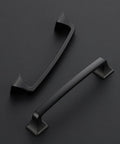 30 Pack 5 Inch Center Black Matte Cabinet Pulls Arch Style Drawer Handles for Kitchen Cabinets and Dressers, zinc alloy