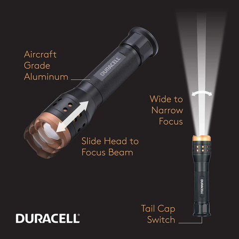 Ultra Lightweight Focusing Flashlight With 700 Lumen Beam That Goes From Wide To Spot Aircraft Grade Aluminum Body Easy Carry Three Modes