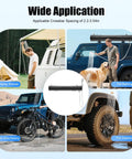 Self Pressurized Portable Car Shower System For Outdoor Rinse Camping Beach And Surf Trips Hiking And Fishing Off Road SUV And RV Ready 7.93 Gallon Water Capacity For Quick Cleanups used for camping, pet bathing, and tire cleaning.
