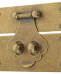 Vintage Brass Hasp Latch For Jewelry Boxes And Cabinets With Reliable Decorative Lock Old School Vibe Antique Style Hardware