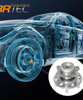 2 Pack Rear Wheel Hub And Bearing Assembly For Hyundai Elantra 2011 To 2016 shown in vehicle diagram.