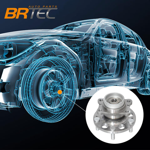 2 Pack Rear Wheel Hub And Bearing Assembly For Hyundai Elantra 2011 To 2016 shown in vehicle diagram.