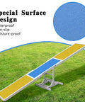 Dog Agility Seesaw For Backyard Training, Weather Resistant Balance Obstacle with non-slip surface on grass