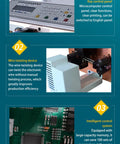 Intelligent Automatic Wire Stripper Machine Twisters Tool For Copper Cable showing the microcomputer control panel features.
