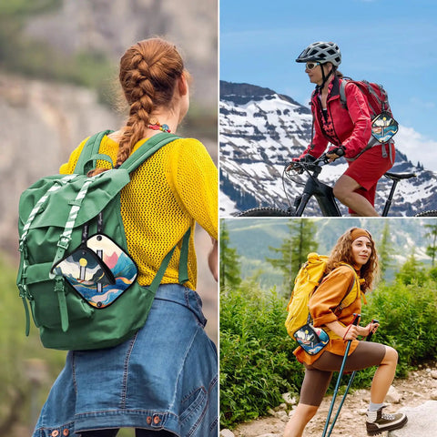Three female hikers using Two Pack Pee Cloths For Women On The Go, Soft Absorbent Pee Rag Reusable And Washable Toilet Paper Alternative.