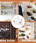 Cabinet Door Switch For Closet Lighting, Automatic Touch Activated Lamp Switch For Wardrobe, suitable for cupboards, shoe racks, wine holders, refrigerators, white finish