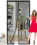 Heavy Duty Screen Door Mesh For 32x80 Inch Openings Keeps Bugs Out Hands Free For Interior Sliding Doors And Patio