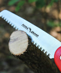 Folding Pruning Saw With Triple Cut Razor Teeth For Quick Wood Cutting And Tree Trimming On Camping Runs 7.7 Inch Blade
