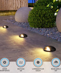 6W Well Lights Landscape LED Kit Pack Of 6 No Glare Outdoor In Ground Lights for pathways and gardens, 3000K warm white durable