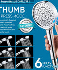 Cobbe filtered handheld shower head by Amazon, chrome finish, six spray modes