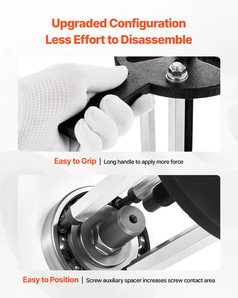 User operating Beefy 21 In 1 Bearing Puller Set With Heavy Duty 3 Jaw Hooks For Internal And External Bearings And Bearings Without Inner Shaft
