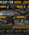 Rivet Nut Tool Kit For Drill 77 Piece Carbon Steel Mandrel Heads M3 To M12 Includes Quick Change Mandrels And Replacement Inserts For Auto Body Metalworking And DIY Projects used on sheet panels and tube framing