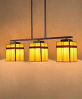 Tiffany Style Kitchen Island Pendant Chandelier With Dope Handmade Stained Glass 3 Light Mission Style Fixture Hanging Lamp