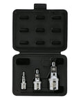 Magnetic Socket Extension Adapters Set With Magnetic Tips For Quick Bolt And Nut Retention in durable storage case, 1/4, 3/8, 1/2 inch drives.