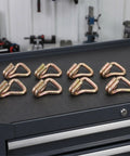 Heavy-Duty Zinc Plated Double J Hooks Set For Ratchet Straps, 1 Inch Truck Straps With Antislip Surface, 8 Pieces