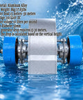 Powerful Portable Micro Hydro Generator 2KW 220V for Home Backup and Off Grid Power, close-up of water turbine in aluminum alloy