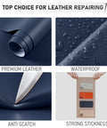 Self Adhesive Leather Repair Tape Kit 4x63 Inch Leather Patch For Furniture Car Seats Sofas Couches Boat Seats Dark Blue Waterproof Durable