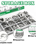 580 Piece E Clip Assortment Kit With 14 Sizes External Retaining Rings 1.5mm To 15mm Durable 304 Stainless Steel Snap Ring Set