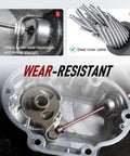 Clutch cable TIGERSGATE by Amazon, 64-11/16 in extended, black; for Harley Twin Cam/Evolution 1987-2006 Touring/Dyna.