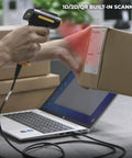 All In One UHF RFID And Barcode Scanner With 2D 1D And QR Reading, Hybrid Read Modes For RFID And Barcode, USB option in use