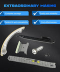 Engine Timing Chain Kit Fits GM Rides 2.0L 2.2L 2.4L For Regal Verano Equinox Terrain LaCrosse Malibu HHR Cobalt G5 G6 Sky Solstice Replacement OE 12680750 94201SX components displayed