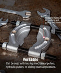 Bearing Separator And Splitter Tool For Gears And Bearings, 1/2 Inch To 4-5/8 Inch, angled edges and threaded holes