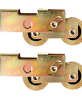 Sliding Patio Door Tandem Roller Assembly Replacement Rollers 1-1/4 Inch Steel Ball Bearing Wheels, 2 pack front view