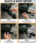 Step-by-step guide setting up a keyless trailer hitch lock for two inch receivers five eighths inch pin on vehicle