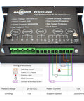 CNC Top-Notch Brushless Spindle Motor Kit 500W ER16 48V DC controller with wiring diagram and speed controls