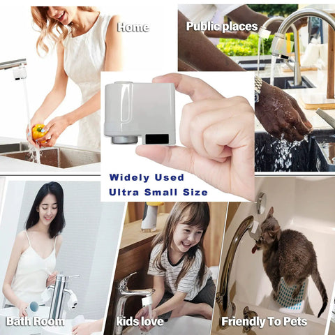 Hands Free Faucet Adapter For Kitchen And Bathroom Sink With 0.25 Second Sensing Dual Mode Touchless Technology IPX6 Waterproof
