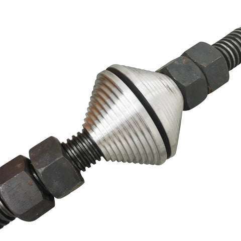 Heavy Duty 70 Ton Electric Hydraulic Track Pin Press For Excavator Sleeve Removal 220V Heavy Hitter Pro Shop Assembly Machine detail of threaded coupling