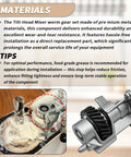 Stand Mixer Worm Gear And Bracket Kit Replacement For Whirlpool Maytag KitchenAid with installation tips and grease application