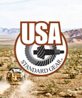 Off-road vehicle in desert with USA Standard Gear logo, related to Rear End Differential Overhaul Master Rebuild Kit For Ford 8.8 2009 And Earlier