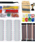 All In One Arduino Starter Kit For DIY Makers With Three 830 Tie Point Breadboards 600 Resistors 200 LEDs 560 Jumper Wires