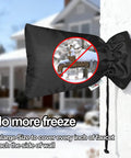 Rugged Heavy Duty Outdoor Faucet Covers Designed To Fend Off Bitter Winter Freezes While Keeping Your Exterior Piping Safe With Top Grade Insulation Hose Bib Sleeves Wall Tap Protectors Waterproof Two Pack Black on outdoor faucet.