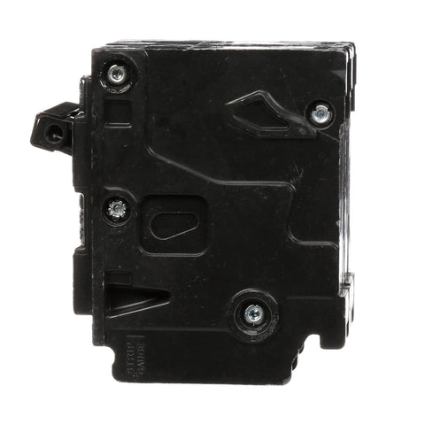 Side view of Q280H 80 Amp Double Pole 240 Volt Type QPH Circuit Breaker With 22kAIC Interrupting Rating, showing plug-in design