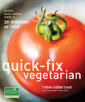 Cover of a cookbook "Plant Based Meals In 30 Minutes Or Less Quick Protein Packed Family Friendly Vegetarian Dinners For Busy No Fuss Weeknights With Easy Healthy Home Cooking Recipes You Can Actually Enjoy" featuring a tomato image.
