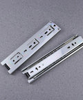 Heavy Duty Steel Ball Bearing Drawer Slides Featuring Slick Silent Telescopic Cabinet Runners, silver metal, designed for easy gliding.